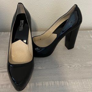 Michael Kors Black Platform Chunky Heels